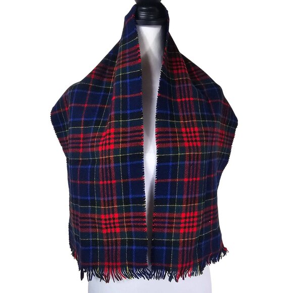 VTG B. Altman & Co. Loch Lomond Tartan Pure Wool Scarf Made in England Old Money - Picture 1 of 6